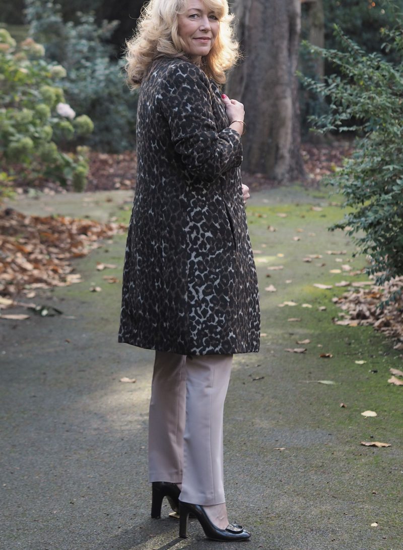 leopard print coat