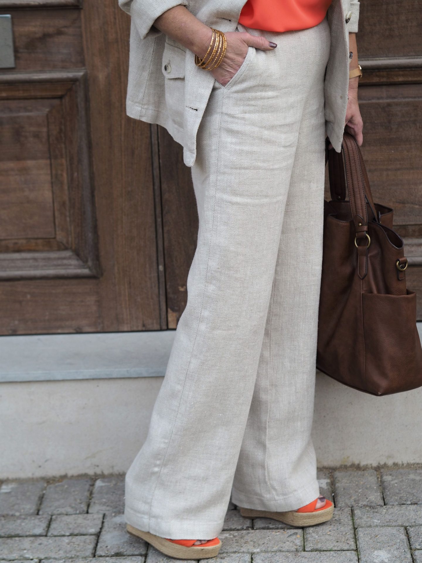 womens linen suit