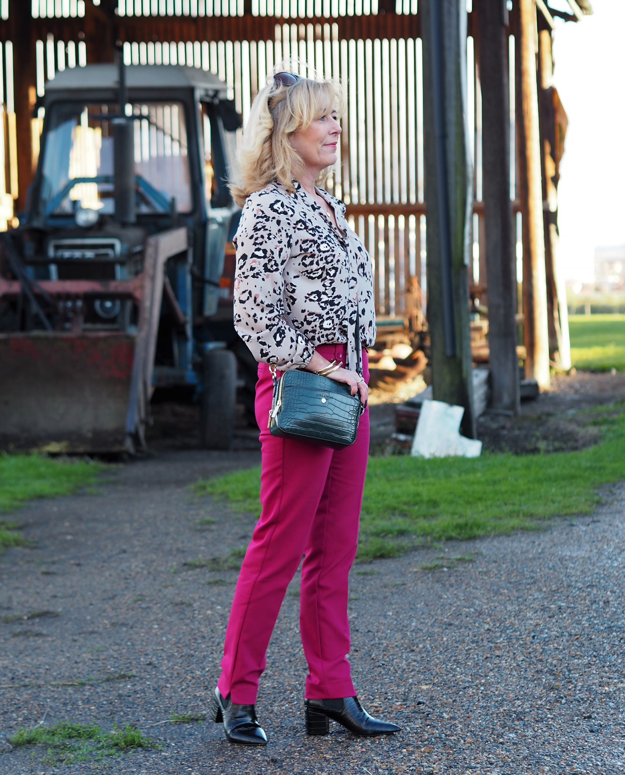 Leopard and cerise from Laura Ashley