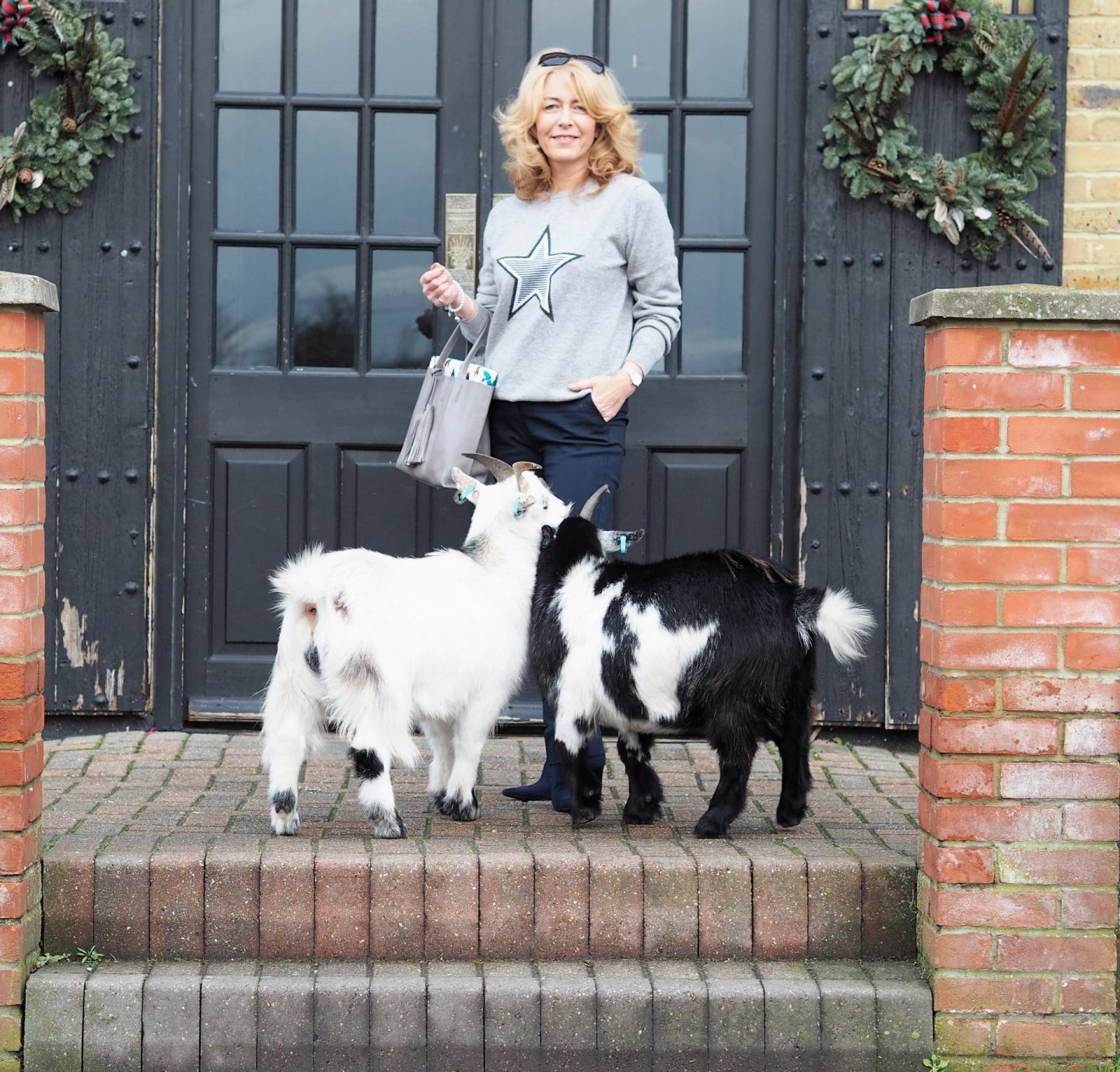 Looking for somewhere to take shots of this festive jumper from Woolovers I came across a lovely building near home called Cromwell Manor 